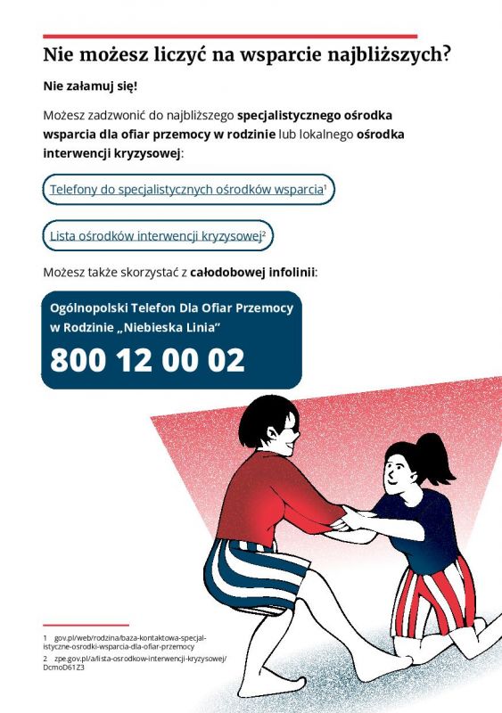 Ogolnopolski telefon dla ofiar przemocy w rodzinie